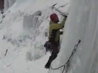 Ice climbing in the Ghost